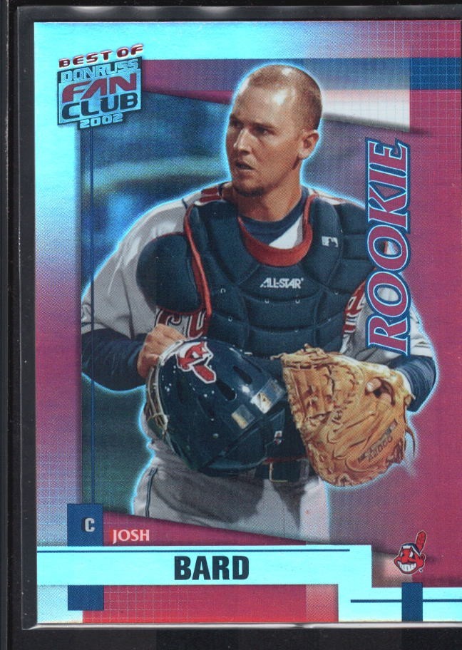 JOSH BARD 2002 DONRUSS BEST OF FAN CLUB #220 RC INDIANS SP #0120/1350