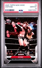 2025 TOPPS NOW WWE #6 CM PUNK PSA 10