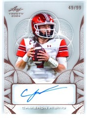 2024 Leaf Trinity Auto Clear Acetate #/99 Cameron Rising
