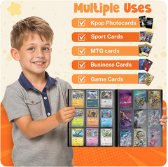 Card Binder, 9 Pocket Trading Card Album Folder,20 Pages, 360 Card Capacity