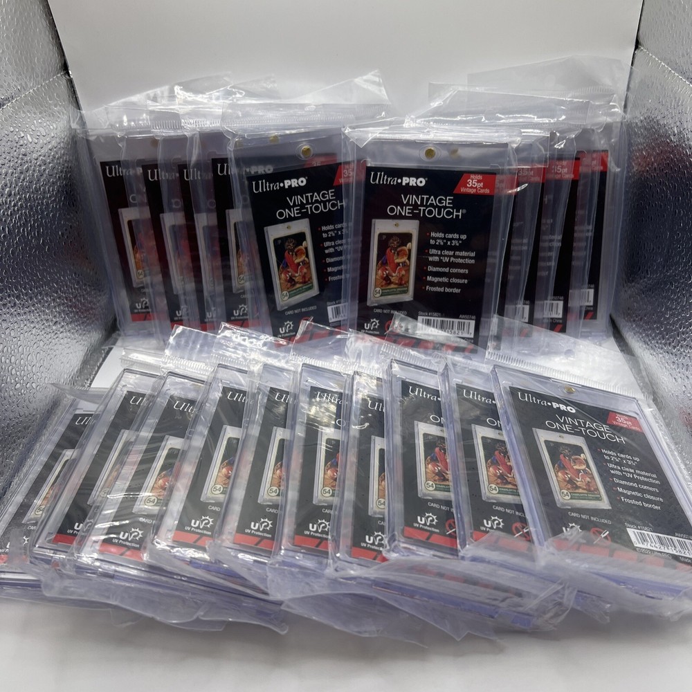 Ultra Pro VINTAGE One-Touch 35pt Point Magnetic Card Holder, lot of 20