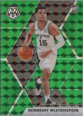 2019-20 Panini Mosaic #204 Quinndary Weatherspoon Green Prizm