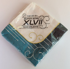 New Pack of 32 Super Bowl XLVII Party Napkins New Orleans Ravens 49ers 2013