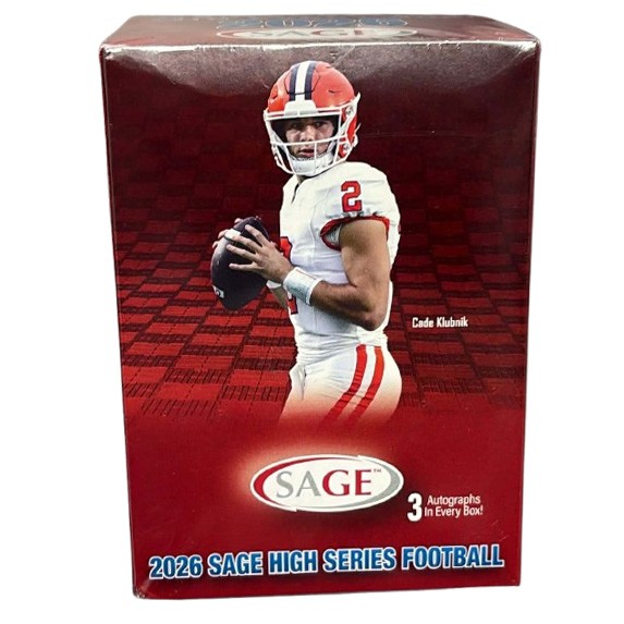 SAGE 2026 High Series Football Cards – BLASTER BOX [60 Cards – 3 Autographs] New