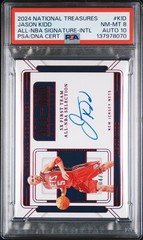 2024 Panini National Treasures All-NBA Signatures #KID Jason Kidd PSA 8
