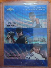 2024 Leaf Triple Exclusive Legends Edition Ryan/Skenes/Johnson Blue 20/20