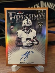 Ashton Jeanty 2025 Topps Finest Orange Auto On Card- Rookie RC FFA-AJ /25 🔥🔥🔥