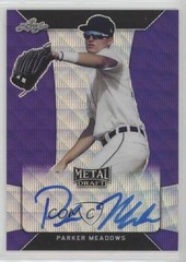 2018 Leaf Metal Draft Purple Wave 11/15 Parker Meadows #BA-PM1 Auto 1sr2