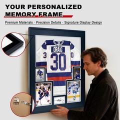 Jersey Display Frame Large Shadow Box Frame Clear Acrylic with 98% UV Protect…