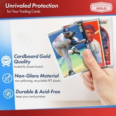 1 Case 1000 CBG Brand 3 x 4 Toploaders Holders & 1,000 Card Soft Sleeves