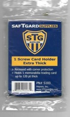 5 EXTRA THICK CARD 1 SCREW SCREWDOWN 120 PT MEMORABILIA GAME USED STG FREE SHIP