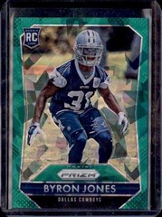 2015 Panini Prizm #208 Byron Jones Green Crystals Prizm (Cracked Ice) #/75