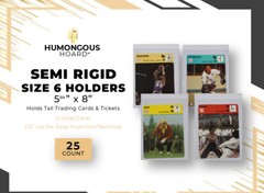 (50) Humongous Hoard Semi Rigid Size 6 Sportscaster Postcard Oversize 5 3/4 x 8″