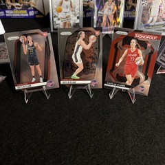 Caitlin Clark WNBA Rookie Cards #22 #145 #WNBA27 Panini Prizm Base Var Monopoly
