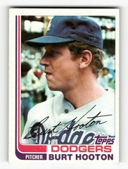 1982 Topps Burt Hooton #315 Los Angeles Dodgers Wrong Back Error