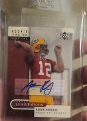 2005 UD NFL Foundations – Rookie Foundations Signatures Aaron Rodgers /175
