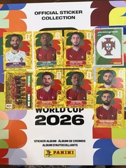 Panini FIFA World Cup 2026 Portugal Sticker Lot Gold Online Exclusive