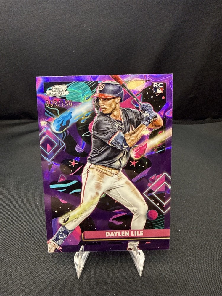2025 Topps Cosmic Chrome – Daylen Lile #83 Purple Nebula Refractor /150 (RC)