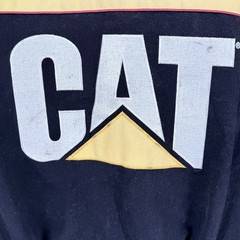 Vintage JH DESIGN Jacket 2XL Nascar CAT Racing Ward Burton USA Snap 2000 Y2K
