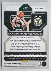 2021-22 Panini Prizm Sandro Mamukelashvili RC Rookie Orange Cracked Ice #293 🧊