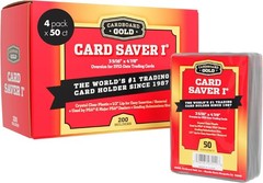Cardboard Gold Card Saver 1-200Count Semi Rigid Card Holder, Trading Card Pro