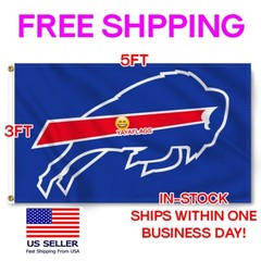 Bills Football New USA Shipping Buffalo Bill 3X5 Flag Man Cave Flag 3 X 5 Banner