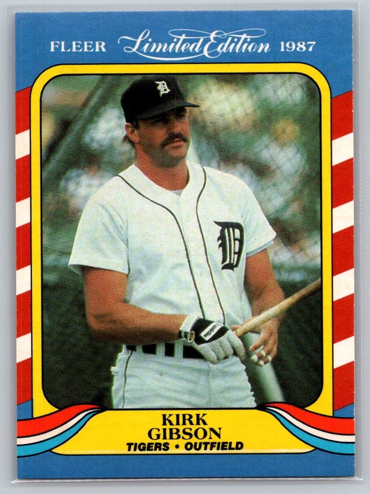 Kirk Gibson 1987 Fleer Limited Edition #17 Detroit Tigers – Free Shipping