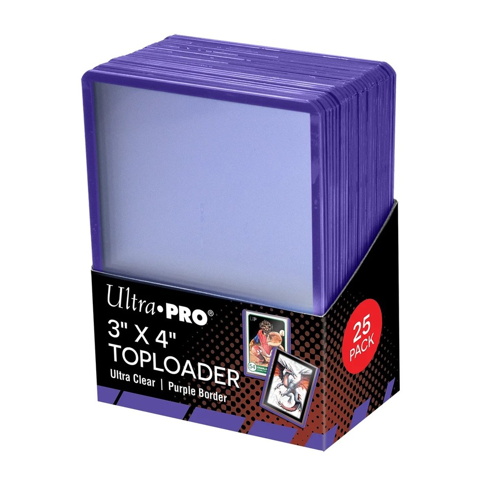 Ultra PRO 3″x4″ Toploader Standard Trading Card Storage Protector- Purple
