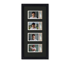 PSA Graded Card Frame Display Holds (4) Slabs Baseball, UV Protection (optional)