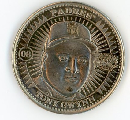 1998 Pinnacle Mint Collection Coins Nickel Silver Tony Gwynn #08