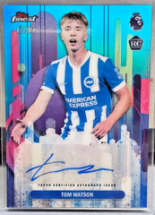 TOM WATSON Autograph /99 Rookie Brighton & Hove Albion Soccer Topps Finest 2026