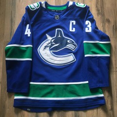 VANCOUVER CANUCKS Quinn Hughes Home Orca Adidas Primegreen NHL Hockey Jersey 50