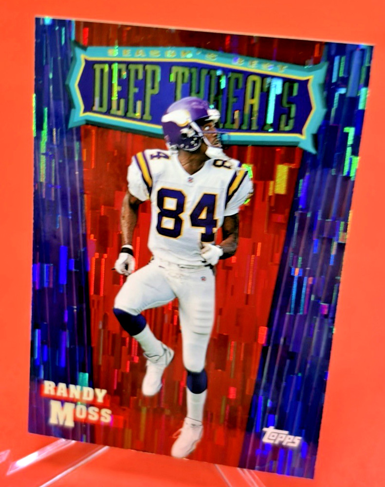 1999 Topps Season’s Best Randy Moss Metallic Foil Deep Threats #SB13 Vikings N/M