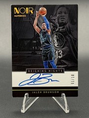 2018-19 Panini Noir – Reigning Nights Jalen Brunson #RN-JB Holo Gold /10 (AU,…