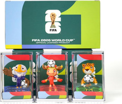 FIFA 2026 World Cup Official Licensed Mascot 4-inch Figurines Set of 3 (Maple, Z