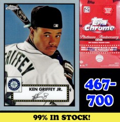 2021 Topps Chrome Platinum Anniversary A La Carte Complete Your Set #467 – 700