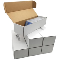 Durable Cardboard Trading Card Storage Box, 6 Count