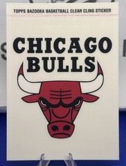 2005 Topps Bazooka Basketball Clear Cling Glossy Windows Sticker CHICAGO BULLS