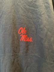 Ole Miss Rebels Navy And Red Cotton Spirit Jersey Women XL By Press box