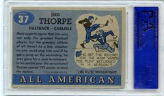 1955 Topps All-American Football #37 Jim Thorpe HOF PSA 8 NM-MT ( OC ) SHARP!