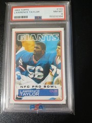 1983 TOPPS #133 LAWRENCE TAYLOR PSA 8 straight from pack to slab
