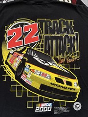 Vintage Ward Burton Cat Racing Nascar Shirt Graphic Print AOP #22 Bill Davis XL