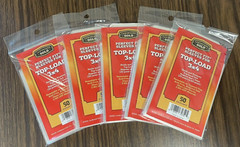 250 – Cardboard Gold Perfect Fit Top-loader 3×4 Card Sleeves 20-60pt – 2m