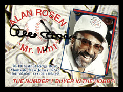 Alan Rosen Mr. Mint 1990s The Number 1 Buyer In The Hobby Promo Card