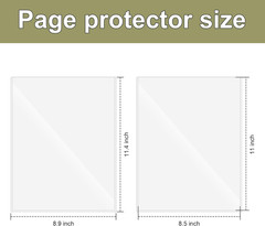 6 Pcs 8.5 X 11” Rigid Print Protectors, Clear Rigid Top Loaders Plastic Paper P