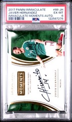 2017 PANINI IMMACULATE MOMENTS AUTOS #IM-JH JAVIER HERNANDEZ 26/50 PSA 6 AUTO
