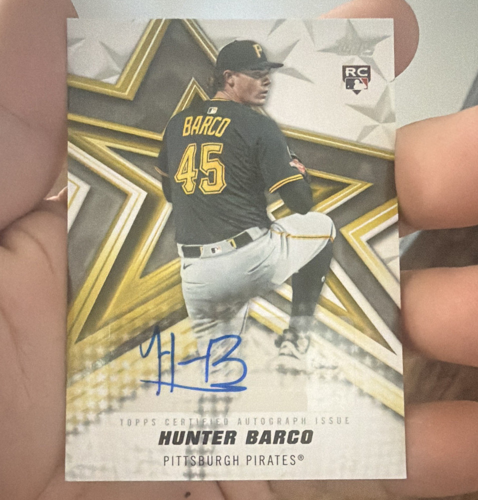 Topps 2026 Series 1 hunter barco Baseball Stars Autographs Pirates #BSA-BCH