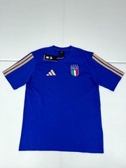 Italy National DNA T Shirt Mens Blue Adidas Soccer Performance JZ2064 S-2XL $35