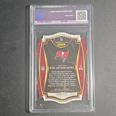 Panini 2020 Select Rob Gronkowski #141 Copper Prizm Die-Cut 48/355 GRA 9.5