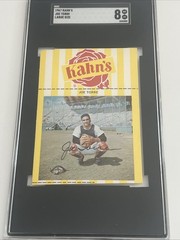 1967 Kahn’s Wieners BASEBALL CARD Joe Torre Large Size RARE LOW POP SGC 8 NM-MT